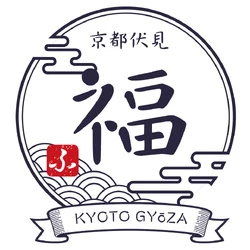 京都点心福　ロゴ　白