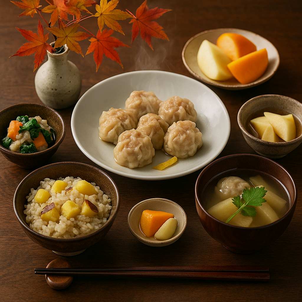 霜降の献立帖｜二十四節気 京都点心福の塩焼売で秋の滋味点心