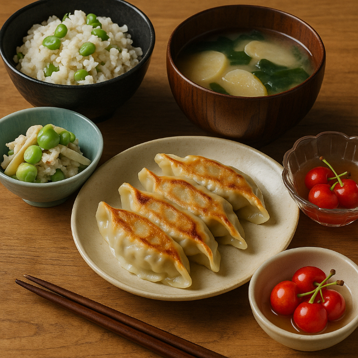 立夏の献立帖｜二十四節気 京都点心福の白味噌餃子で初夏を彩る点心